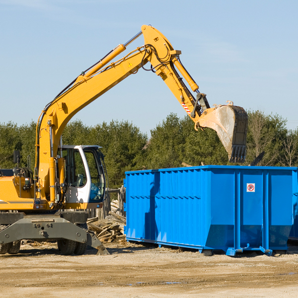 can i choose the location where the residential dumpster will be placed in Laurens NY